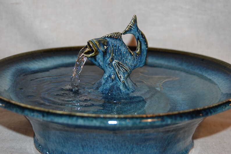 Ceramic Cat Fountain Pet Water Fountain Foodsafe Ceramic Etsy