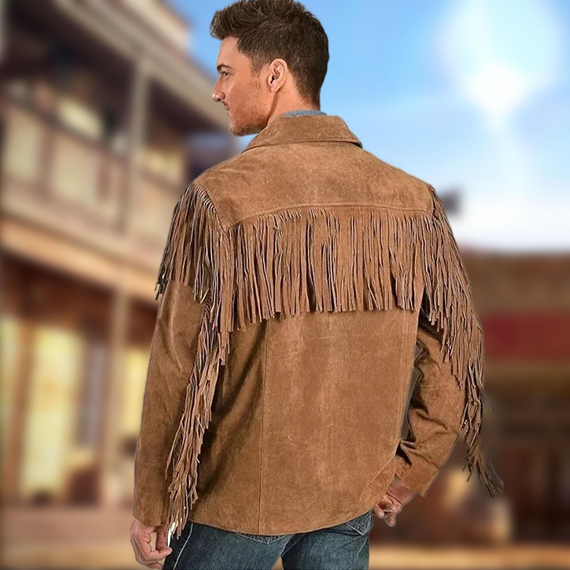 ジャケット・アウター 70s Vintage Suede P/O Western Jacket 1970s hand painted suede western jacket // Size M