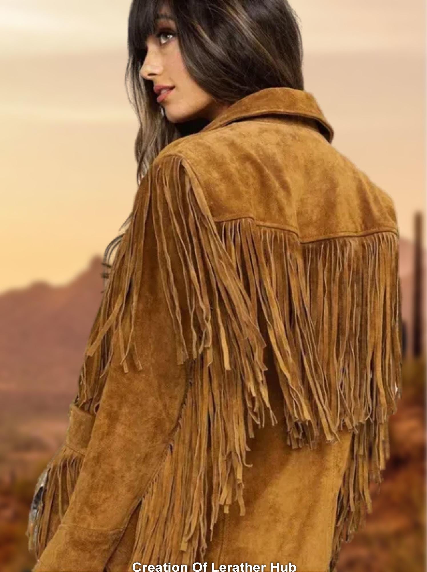 Suede Fringe Jacket - Etsy Canada