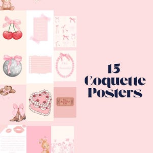 Set of 15 Coquette Posters