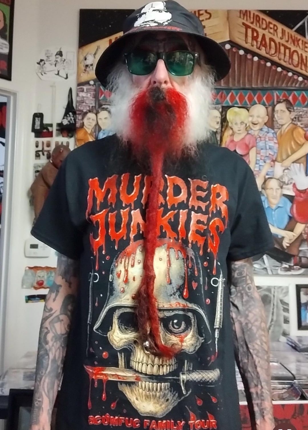 Murder Junkies 2025 Tour T-shirt GG Allin Merle Allin Custom
