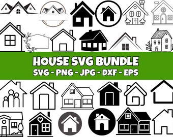 House SVG Bundle | House Clipart | House Png | House Vector | House ...