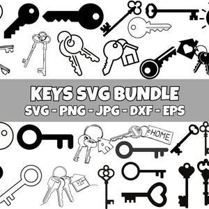 Key Svg Bundle, Key Png Bundle, Magic Key svg, Vintage Key svg, Lock svg Cut Files For Cricut, Key lock Svg, Key Cut files, Lock And Key SVG