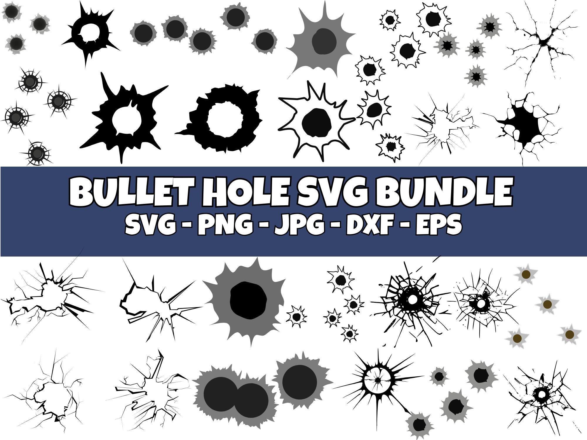 Bullet hole svg - Etsy 日本, image size:2000x1500