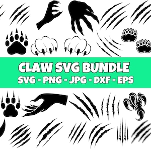 Claw SVG Bundle, Claw PNG Bundle, Claw Clipart, Dino Claw, Marks svg, Scratch svg, Claw Marks SVG, Sublimation, Scratches Clip Art