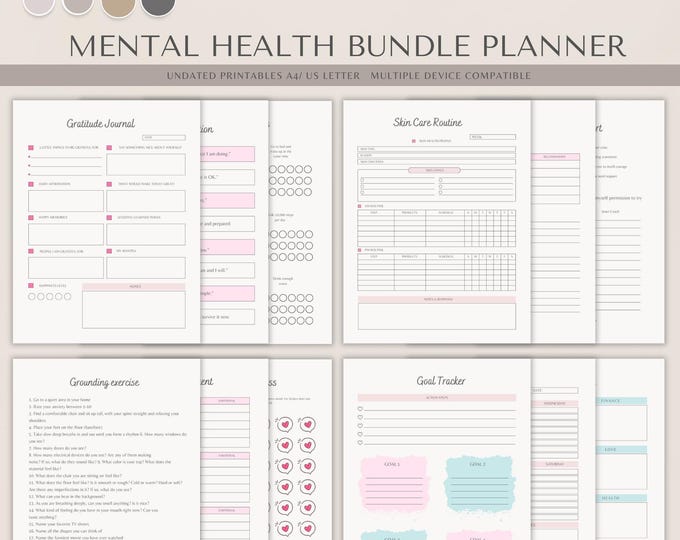 My Mental Health Planner Bundle - Etsy Canada