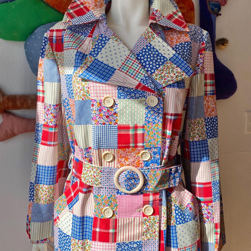 1960s Mod Yellow Spring Coat