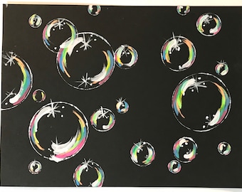 Bubbles Painting | Etsy