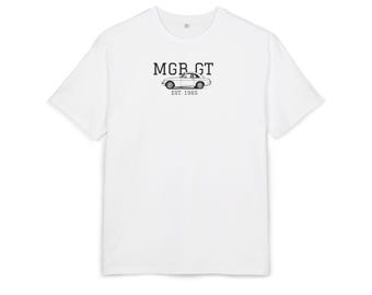 MGB GT T-Shirts, Vintage Car Graphic Unisex Oversize Tee, Casual Wear, Gift for Car Enthusiasts, Relaxed Fit T-Shirt