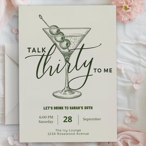 Invitation 30e anniversaire | Dis-moi 30 ans | Sale 30 | Invitation 30e anniversaire | Modèle modifiable | 30e anniversaire | 30 ans