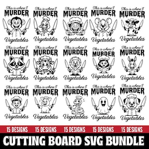 Paquete SVG con frases divertidas de cocina: diseños de tablas de cortar y agarraderas (descarga digital)
