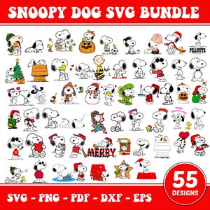 Snoopy Dog SVG Bundle, Peanuts SVG, Charlie Brown PNG, Peanuts Friends Svg, Cute Dog Svg, Cute Snoopy Png, Comic Dog Inspired Clipart