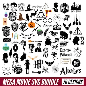 Magic Wizard SVG Bundle: Potter Inspired Clipart (Digital Download