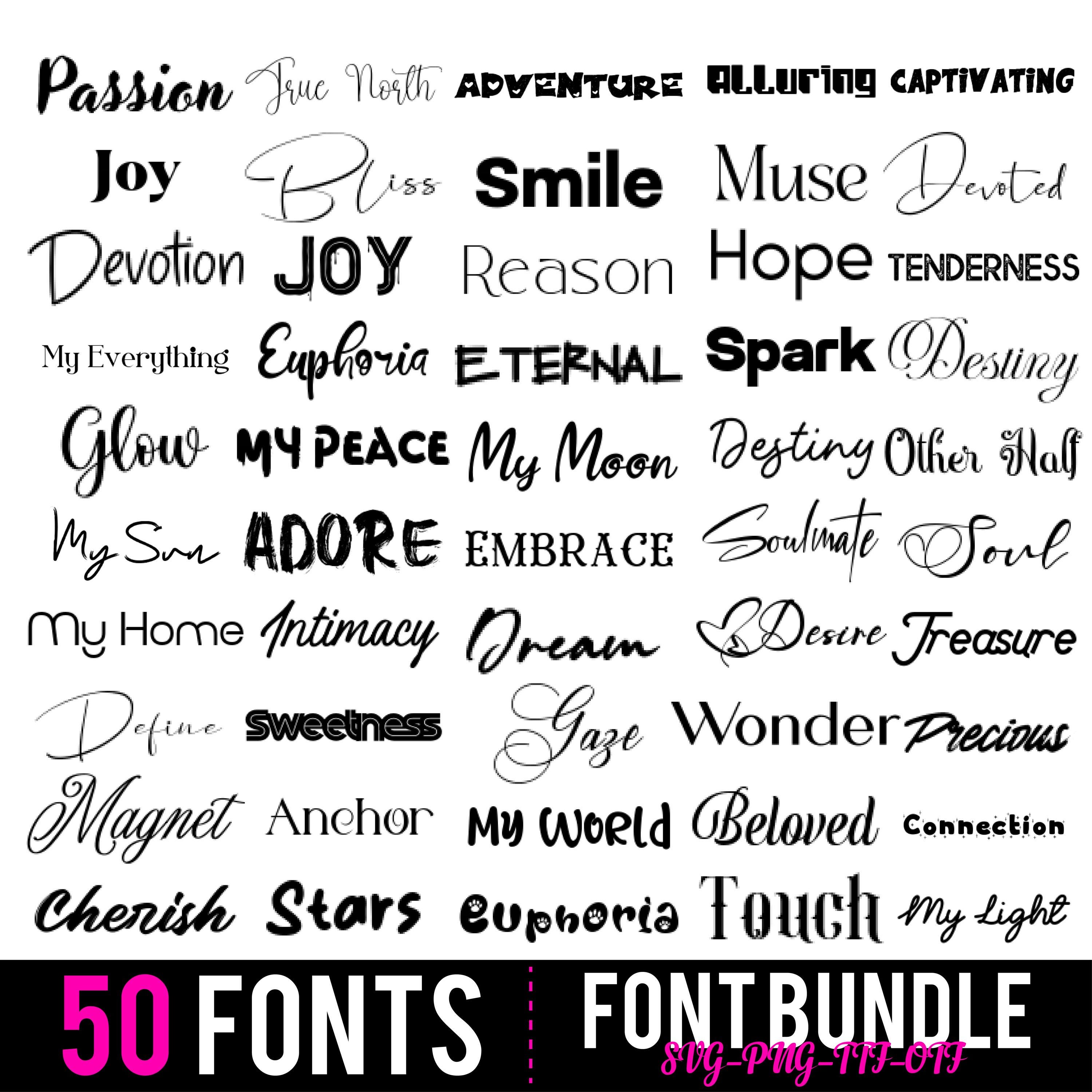 Elegant Font Bundle: Modern Serif, Script & Logo Fonts - Etsy
