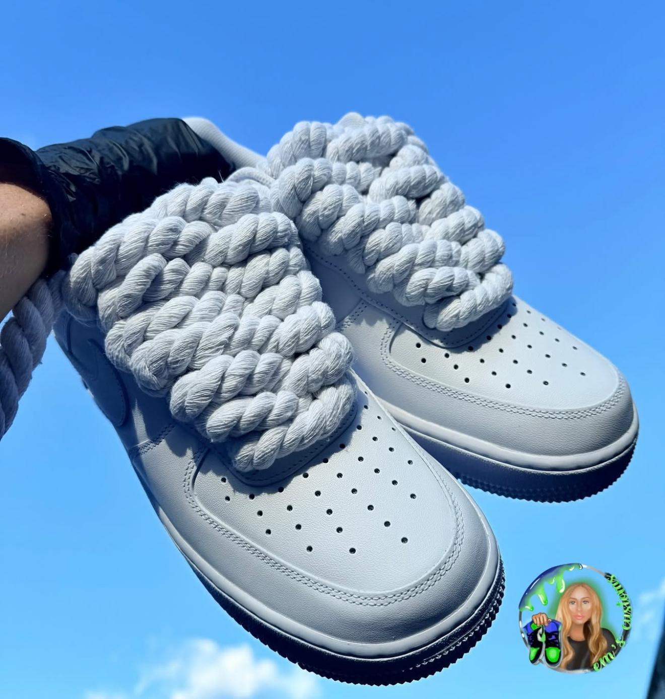 Rope lace airforces - Etsy 日本