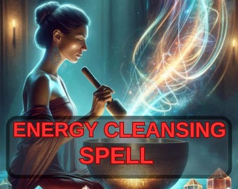 Energy Cleansing Spell • Aura Clearing Ritual for Balance Renewal and Calm