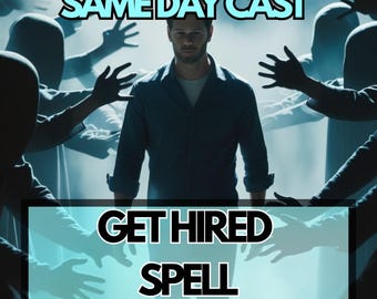 Get Hired Fast Spell • Job Success Ritual • Boost Career Luck & Fast Employment Energy (Digital)