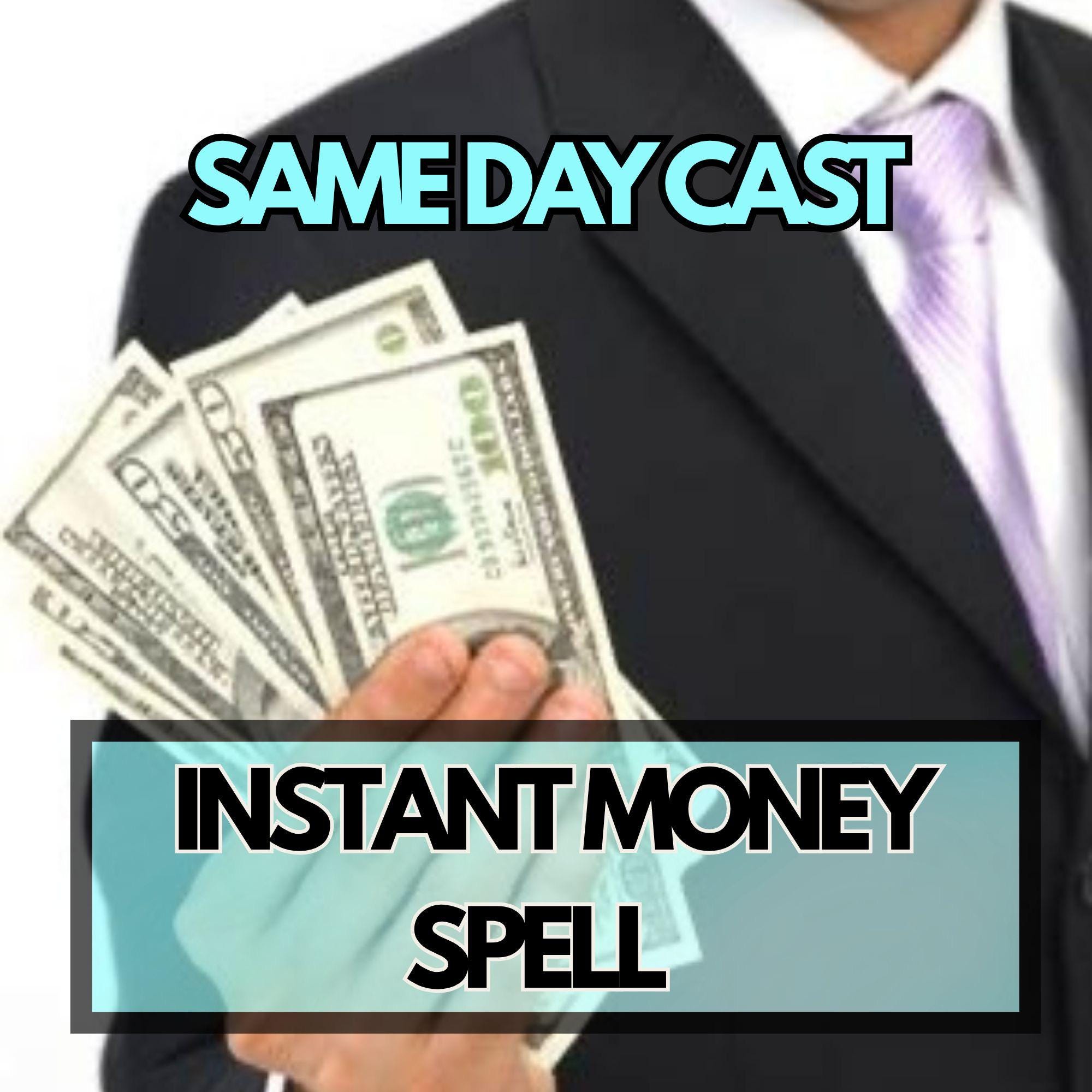 Instant Money Message Instant Money Spell Jar – Fast Cash Flow & Prosperity Magnet - Etsy