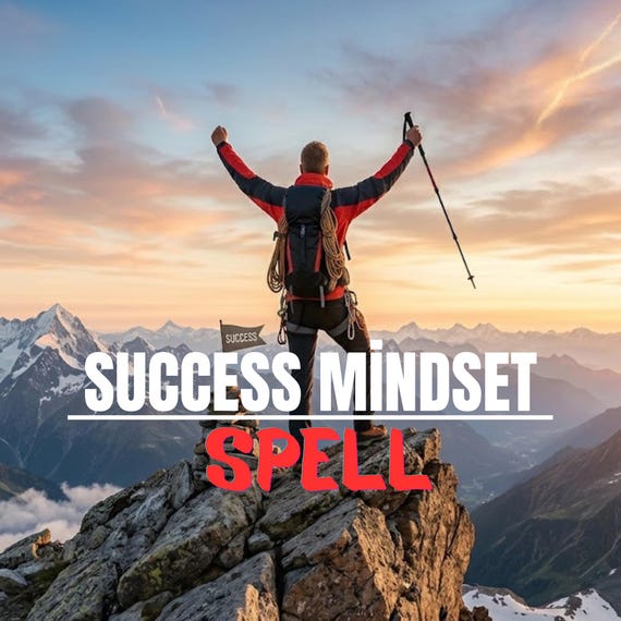 Success Mindset Spell Confidence Focus and Achievement Energy Ritual