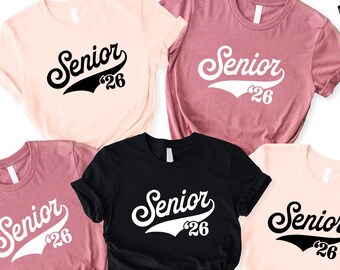 Custom Senior 2026 Shirt, Class of 2026 Graduation Gift, Crew Tee