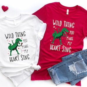 Valentines Day Shirts,Valentines Day Gift,Valentines Singing Dinosaur Tee,Couple Shirt,Funny Valentine T-Shirt,Cute Valentine&#39;s Day Tshirt
