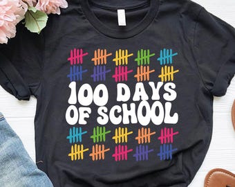 100 Days of School Gift, Happy 100th Day Shirt, Teacher Student Shirt