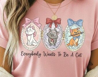 Vintage Coquette Kittens Cameo Comfort Colors ® Shirt, Retro Cat Lover Gift