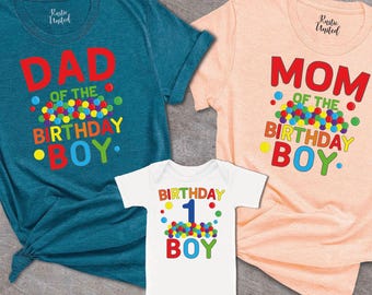 Family Birthday Boy Shirts,Birthday Boy Tshirt,Family Matching Birthday Shirts,Mom of the Birthday Boy,Dad of the Birthday Boy,Bday Party
