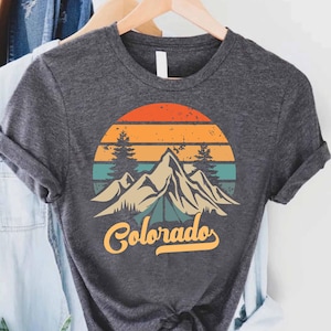Colorado Tshirt,Rocky Mountain Tee,Colorado Graphic Shirt,Rocky Mountains,Colorado Gifts,Vintage Colorado Mountain Tee,Shirt For Camp Lover