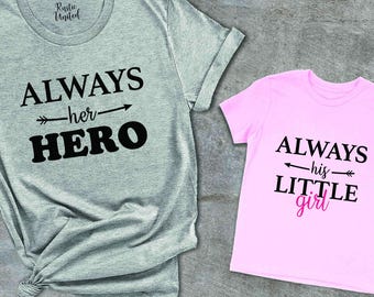 Matching Father Daughter Shirts Set, Cute Daddy and Me Gift Outfit
