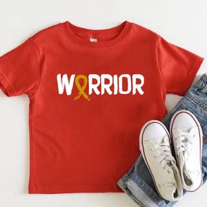 Childhood Cancer Aware Shirt,Childhood Cancer Warrior Shirt,Cancer Warrior Tee,Cancer Family Tshirts,Kid Cancer Awareness,Gold Ribbon Cancer
