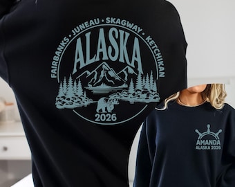 Custom Alaska Cruise 2026 Shirt, Personalized Family Vacation Gift