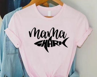 Mama Shark Shirt,Mommy Shark Tshirt,Shark Week Shirt Women,New Mom Shirt,Pregnancy Reveal, Announcement Shirt, Shark Themed Gifts, Shark Tee