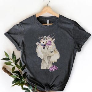 Elephant Shirt, Cute Elephant T shirt, Elephant Shirt for Women, Elephant Gift, Elephant Lover Tee, Elephant T-Shirt, Animal Lover Gift Tee