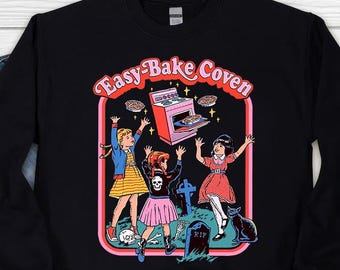 Retro Halloween Sweatshirt,Easy Bake Coven Halloween Sweatshirt,Retro Halloween 90s Shirt,Vintage Halloween Gift,Horror Movie Fan Sweatshirt