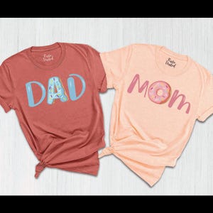 Mom and Dad Donut Shirts, Donut Family Tshirt, Funny Donut Gifts, Family Donut Shirt, Donut Birthday Shirt, Donut Mom Shirt, Donut Dad Tee