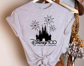 100 Years of Wonder Disney Shirt, Disneyland Trip Tee, Disney 100th Years Celebration, Walt Disney 100th Anniversary Tee,Magical Castle