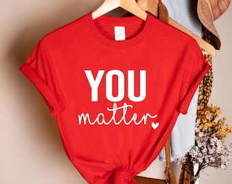 Positive Tshirt,Positive Teacher Shirt,School Counselor Tee,Teacher Gifts,Inspirational Womens Tshirt,Motivational Tee,Mental Health Shirt