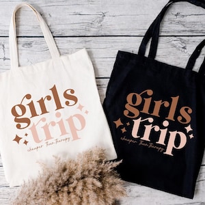 Girls Weekend Tote Bag, Tote Bag For Girls, Girls Trip Tote Bag, Girls Travel Bag, Girls Vacation Tote, Gift For Friends, Road Trip Tote Bag