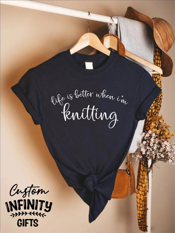 Funny Knitting Tshirt,Knitting Gifts for Mom,Gift for Grandma,Knitting Shirt for Women,Funny Gift for Knitter,Hobby Lover Tee,Knitting Shirt
