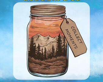 Collect Moments Shirt DTF Transfer, Gift for Camper Dad Ready to Press, Camping Crew DTF, Hiking Lover, Nature, Gift for Campers Gang Sheet