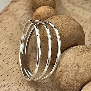 Taxco Sterling Silver Triple Band Ring: Handmade Mexican Artisan Jewelry