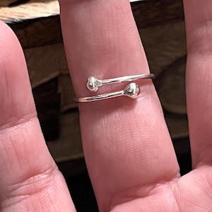 Dainty Sterling Silver Ring: Handmade Minimalist Jewelry, Taxco Mexico