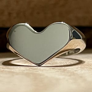 Sterling Silver Heart Ring: Handmade Taxco Mexico Jewelry