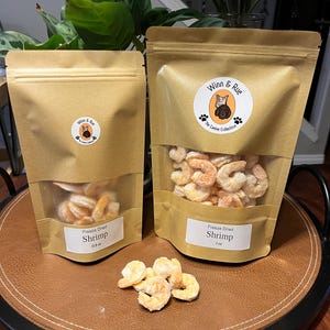Premium Freeze-Dried Shrimp dog and cat treats