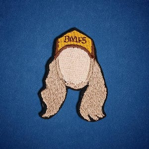 Mini Billy Strings Embroidered Patch | Iron-on Small BMFS Patch for Hats, Caps, Jackets & Bags
