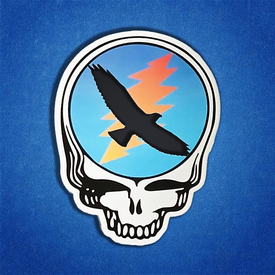Bob Weir Hawk Stealie Tribute Sticker | Grateful Dead Steal Your Face ...
