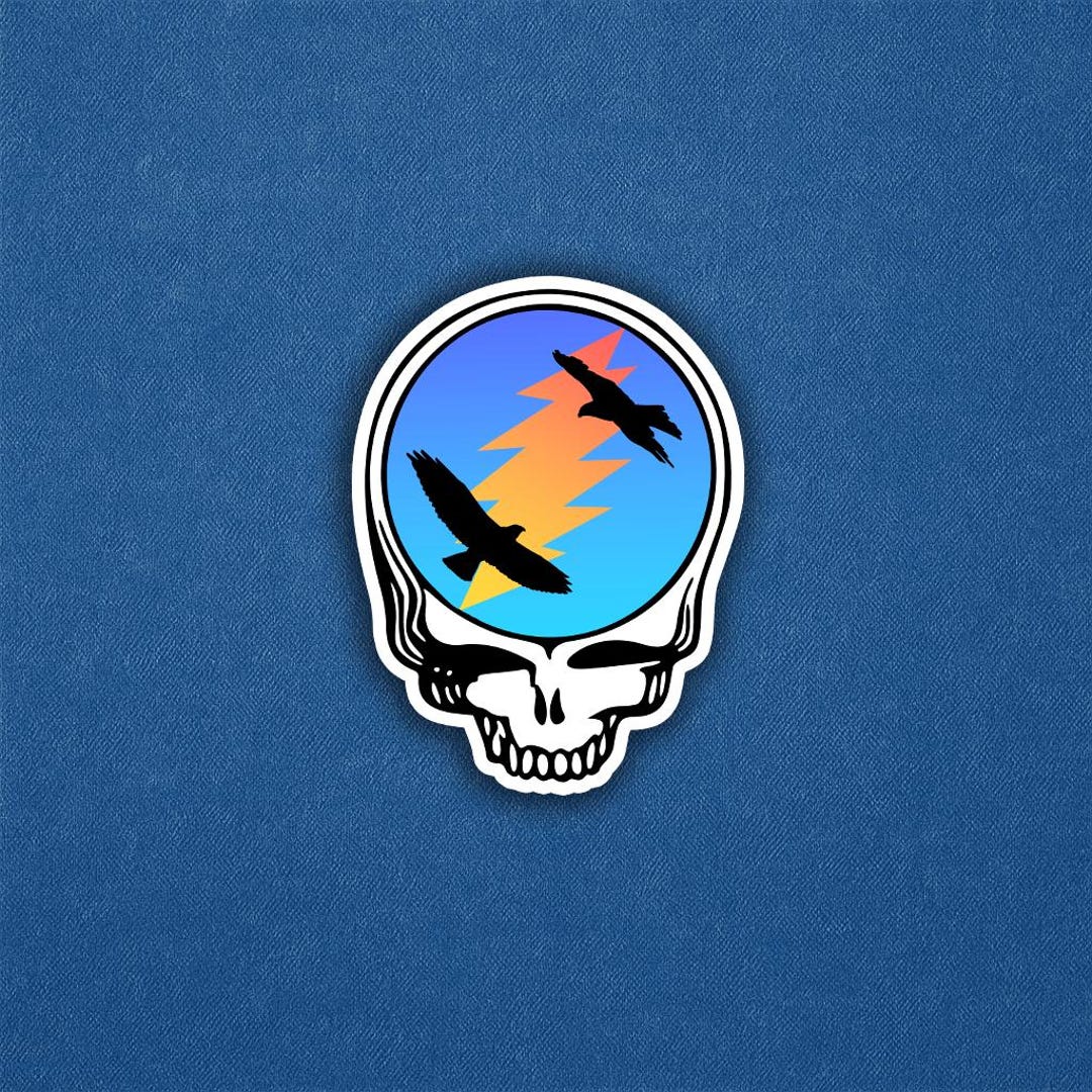 Bob Weir Hawk Stealie Tribute Sticker | Grateful Dead Steal Your Face ...