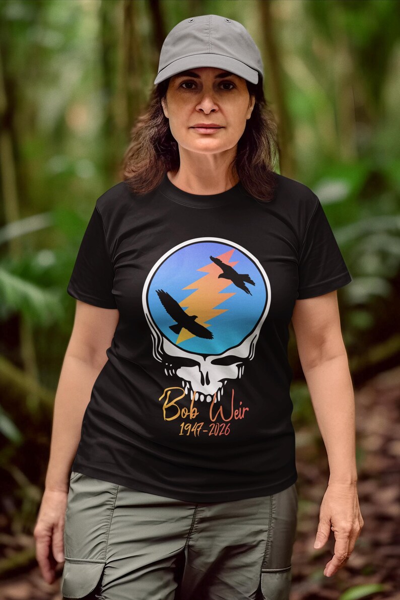 Bob Weir Hawk Stealie Tribute Shirt | Grateful Dead Steal Your Face ...