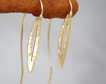 Tranquility Earrings: Solid Gold, Your Choice - 14k, 18k, 22k